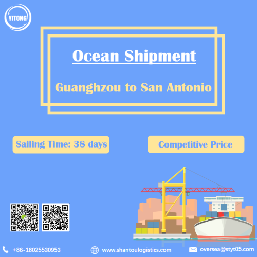 Frete marítimo de Guangzhou a San Antonio