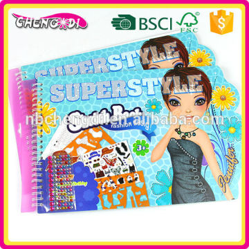 SUPER STYLE DIY painting colro filled sticker book for kids