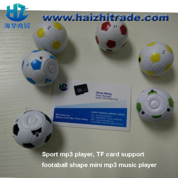 football shape mini mp3 music player with sd card slot price less than 1usd on sale
