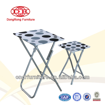 Folding table and chair