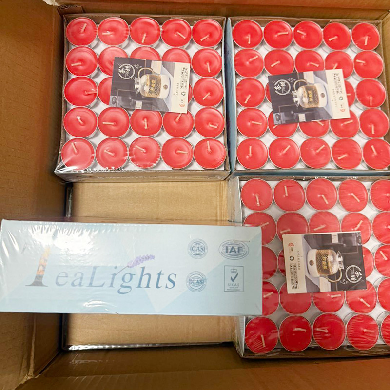 Невялікая міні -6 г насыпанай воскавай свечкай