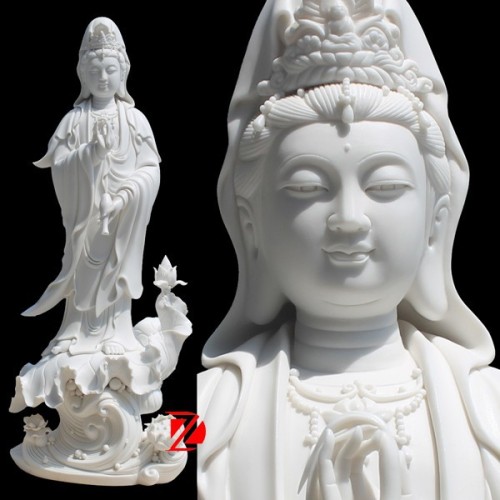 chinese kwanyin marble sculpture