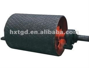 Conveyor steel pulley head pulley