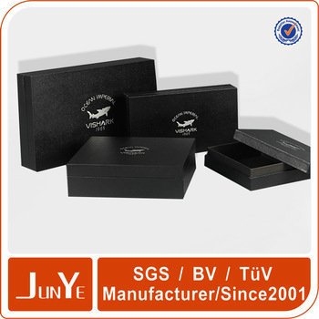 wholesale black cardboard cufflink gift boxes