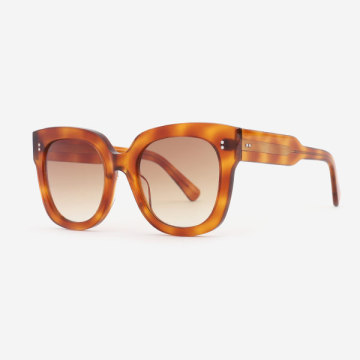 Square D-frame Acetate Women Sunglasses