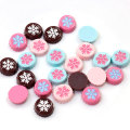 Multi Couleur Mignon Flocons De Neige Peint Volets De Bouteilles En Forme De Résine Cabochon À La Main Artisanat Décor Charmes Enfants Jouet Téléphone Shell