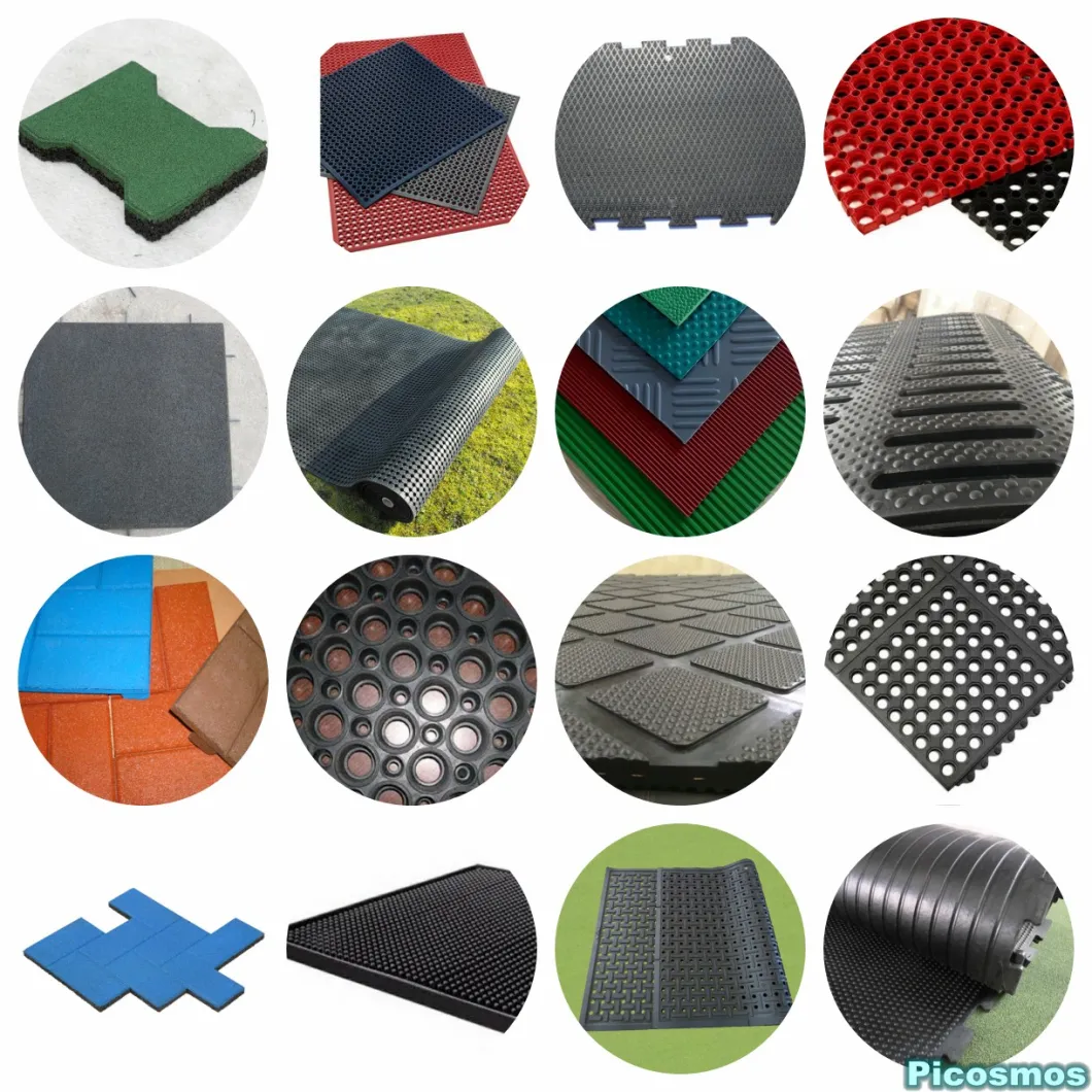 Drainage Rubber Mat Anti Slip Rubber Mat Acid Resistant Rubber Mat