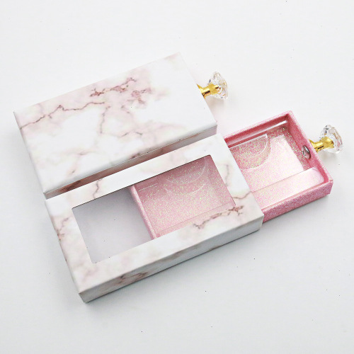 Drawer Slide PVC Window Luxury Eyelash Packaging Box