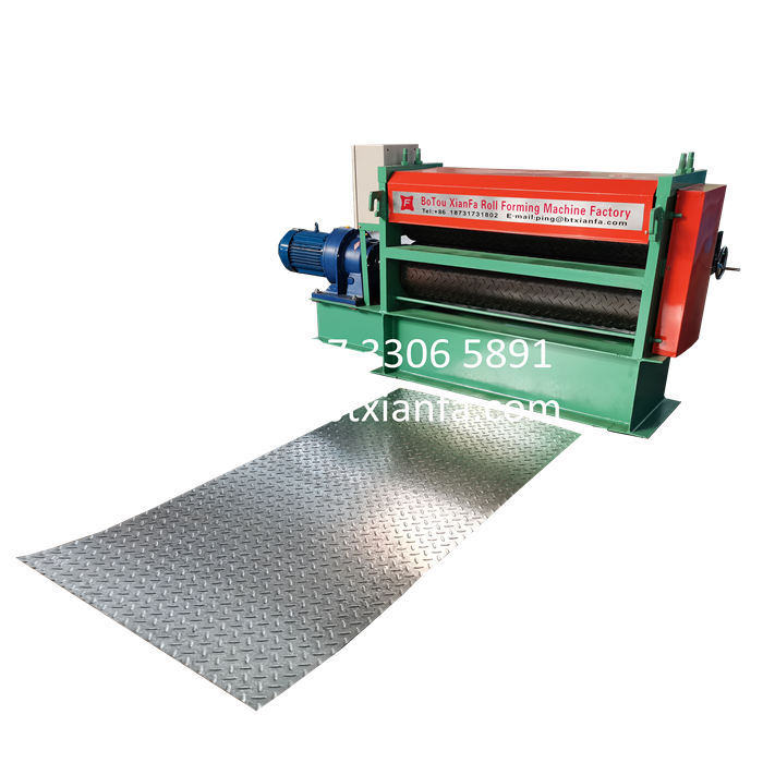 Embossed Sheet Metal Aluminum Diamond Plate Sheet Machine