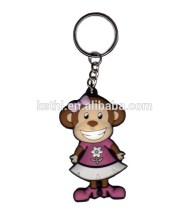 Vivid Monkey Design PVC Custom Keychain Small Quantities