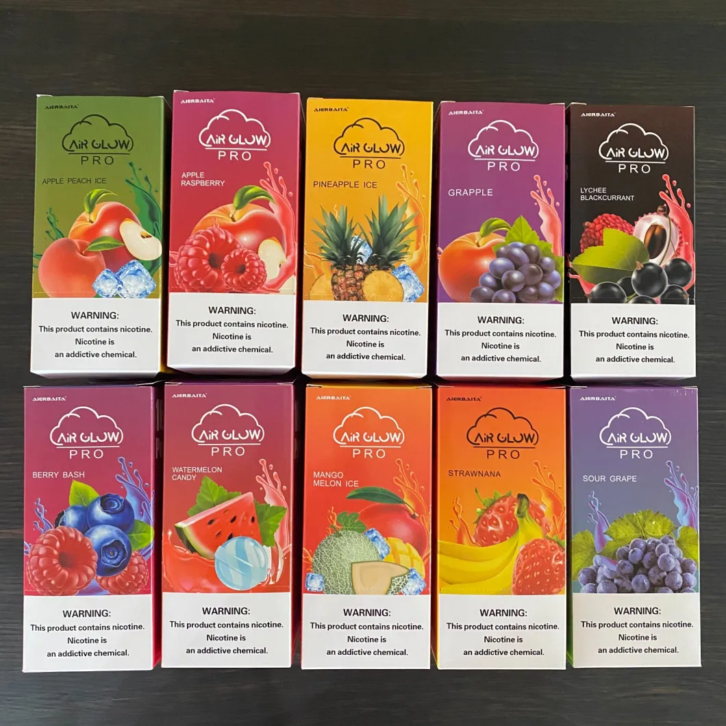 2021 Top Selling LED Color Lighted Disposable 1600 Puffs Electronic Cigarette Juice Vape Pen
