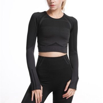 Long Sleeve Sports Running Yoga Sets