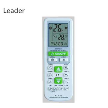 KT-628 air conditioner remote control codes