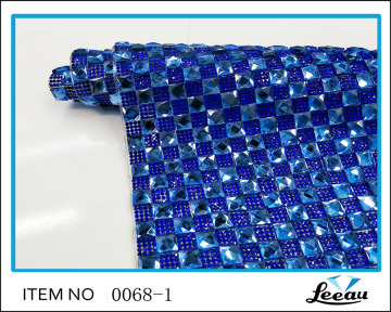 Iron On Adhesive Chaton Glass Rhinestone Mesh