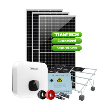 Home Use 5KW Distributed Solar System On-Grid Inverter 5000W Power System
