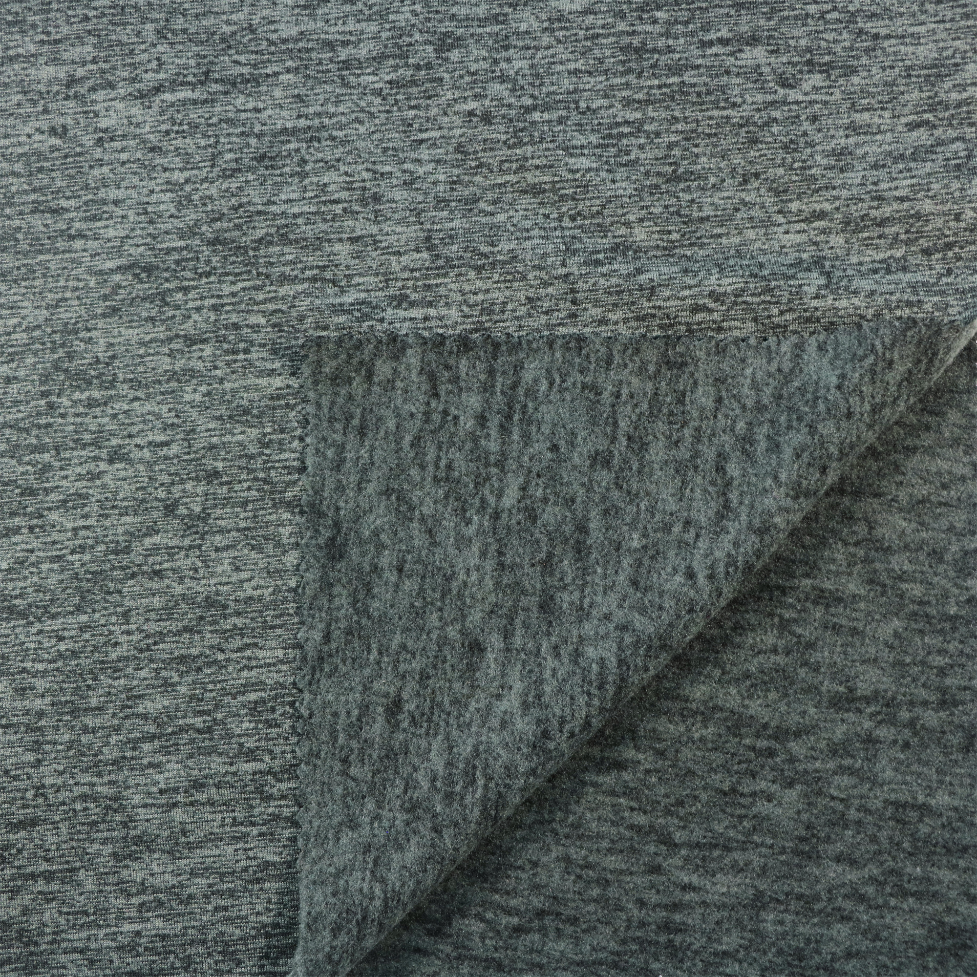 100% Polyester gedrehtes Fleece One Side gebürstete Stoff