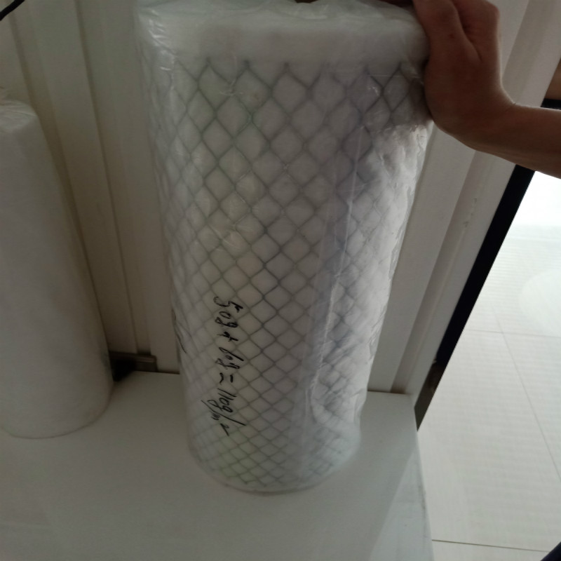 Hvac G4 F9 Ffu System Filter Medium Attached Metal Mesh With Pleats