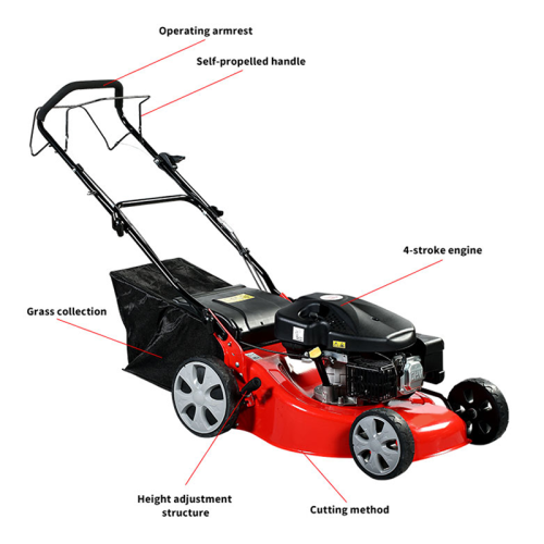 Motor 4IN1 Zelfrijdende grasmaaier Tuinwerk