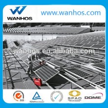 ballasted solar mounting rack for concrete flat roof