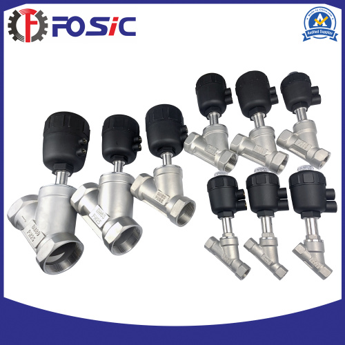 SS316l Air Connect Female Thread Angle Seat Valve