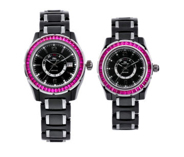 Japan Movt Stainless Steel Back Black Ceramic Watches, Mens Stylish Watches