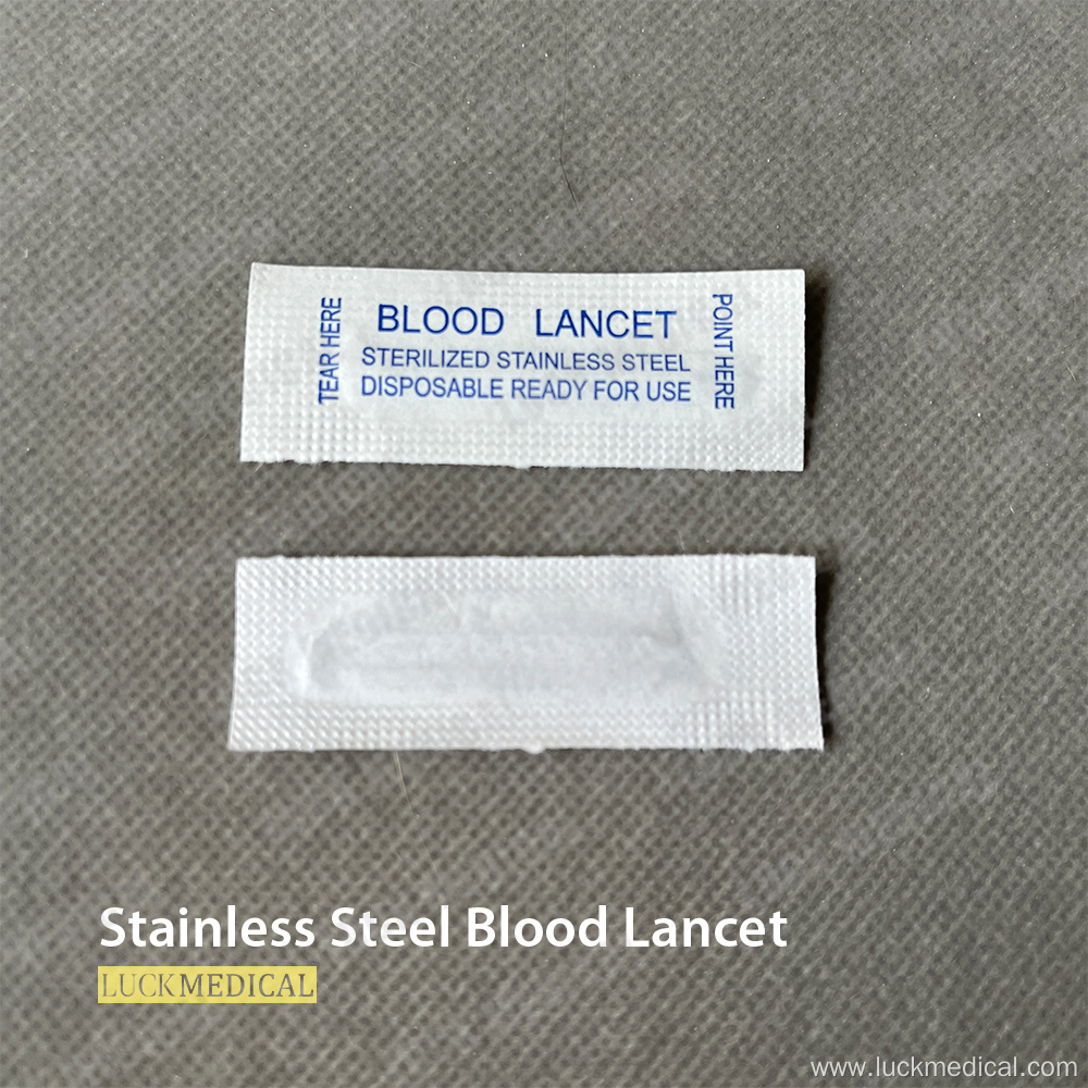 Stainless Steel Blood Lancet Blood Sugar