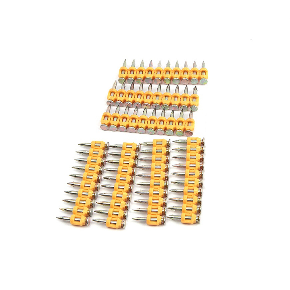 Желтые полоски газовых ногтей с кончиками клипа Yellow strips of gas nails with clip tips