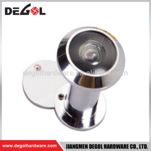 Satin nickel finish brass door viewer