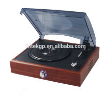 retro phonograph player with pvc veneered