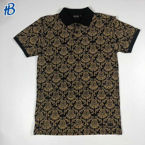 New Design Complex Pattern Polo Shirts For Men