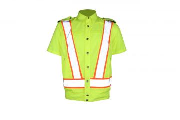 Traffic safety reflective work clothes