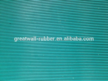 Ribbed Rubber Mat corrugated Rubber Sheeting