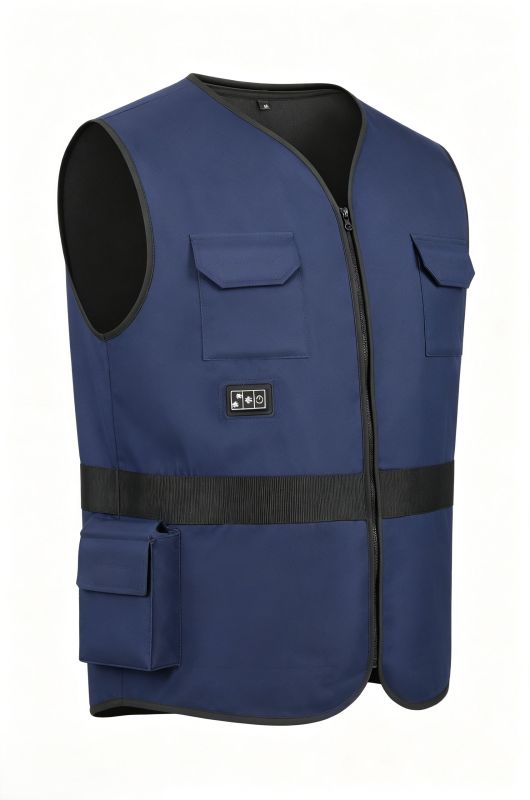 Workwear Blue Integrated Cooling Vest