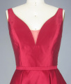 Red V Neck Prom Dresses untuk Wanita