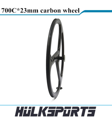700c carbon tri spoke wheel front wheel clincher 3 spoke carbon road bicycle front wheel three spoke bike wheel