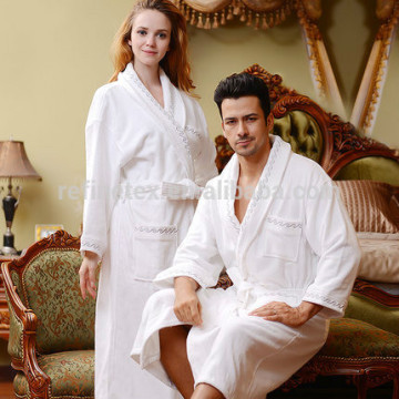 100% Cotton Velour Bathrobe, Soft Velour Bathrobe