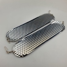 Hammered Chrome Flutter Spoon Blades for Salmon Trolling