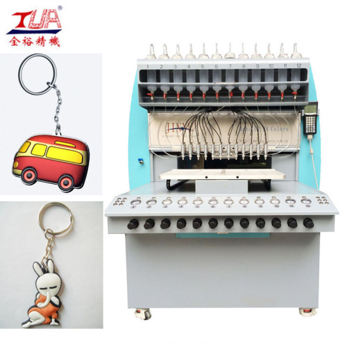 12 màu PVC Keychains Máy Pha Chế