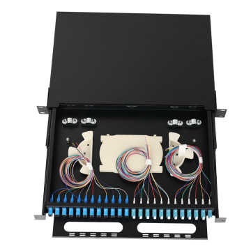 1U 12-24 Cores Fiber Optic Patch Panel rack mount fiber patch panel