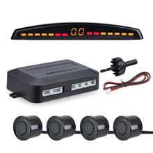 Universal Parking Sensor System with LED Display for Car Reverse Backup and Radar Monitoring