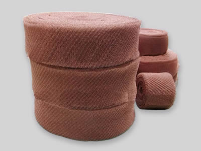 Copper Knitted Wire Mesh with Flatten and Ginning Type for Filter Filtration