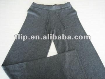 lady fashion silk cashmere pant