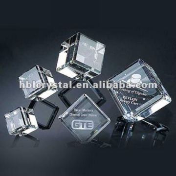 popular crystal cube paperweight