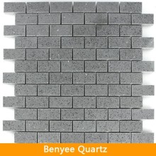 Artificial grey quartz tile, sparkle quartz mosaic tile