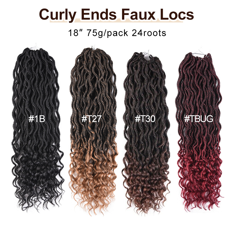 Julianna Loc Wavy Gypsy Goddess Locs Hair With Curly Ends Suppliers Burgundy Cheap #30 Crochet Braids Hair Wavy Gypsy Locs