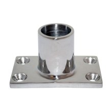 Stainless Steel Rectangular Rail Base Fitting