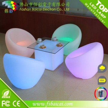 Luxury led illuminate sofa,Indoor plastic led bar furniture/LED Indoor furniture