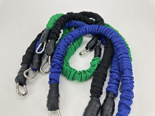 Indoor exercise knitted resistance bands