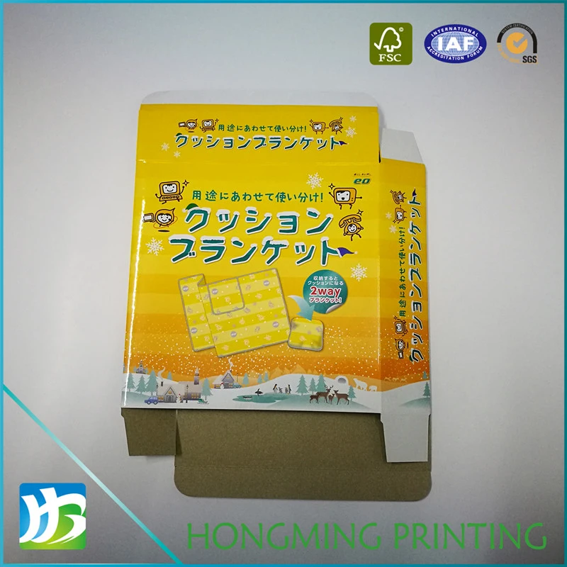 Color Printed Glossy Lamination Paper Food Box