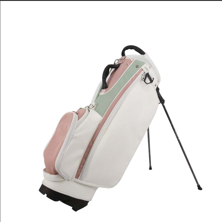 Golf Stand Bag Pu Leather Golf Carry Bag